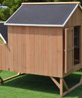 Deluxe Large Wood Chicken Coop For Your Backyard Hen House Fits 4 Big Chickens Or 8 Bantams With 3 Nesting Boxes And Solid Fir