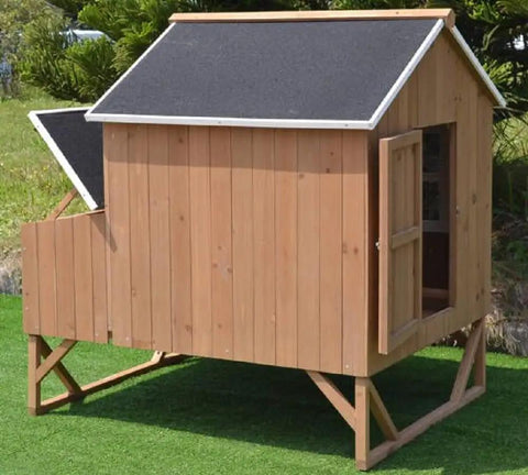 Deluxe Large Wood Chicken Coop For Your Backyard Hen House Fits 4 Big Chickens Or 8 Bantams With 3 Nesting Boxes And Solid Fir