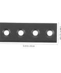 1 Set Barn Door Track Connector Kit For Sliding Barn Doors, Hardware Connecting Adapter, black meld plate with four holes.