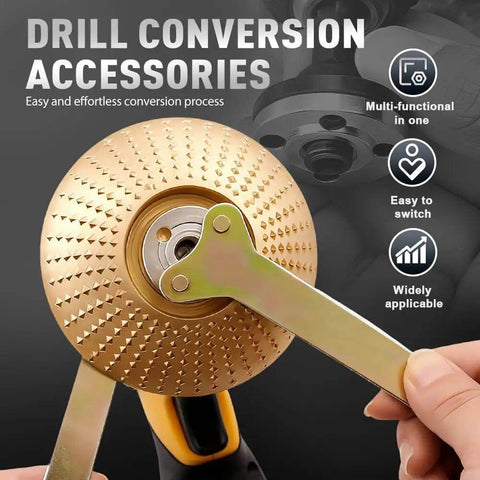 Heavy Duty Electric Drill Angle Grinder Connecting Rod Set with Metal Adapter and Wrench for cutting and polishing