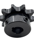 40B10-1/2 Heavy-Duty ANSI 40 Roller Chain Sprocket Type B, 1/2 Inch Bore, 10 Teeth, Hardened 1045 Steel, Rust-Resistant