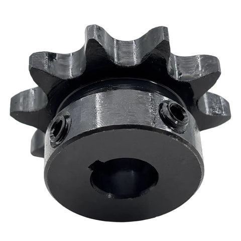 40B10-1/2 Heavy-Duty ANSI 40 Roller Chain Sprocket Type B, 1/2 Inch Bore, 10 Teeth, Hardened 1045 Steel, Rust-Resistant