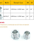 Seven Piece One Half Inch NPT Air Coupler Plug Set For Air Compressors And Hoses With Quick Connect Fittings, Zinc Plated Beefy Durability, Leak Free Seals, Broad Half Inch NPT Compatibility, Garage Or Shop Ready For DIY Pros. Thread adapter chart and zinc-plated NPT fittings