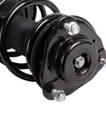 Straight Bolt On Front Left Strut And Coil Spring Assembly Gas Charged Shock with top mount and nuts for easy installation.