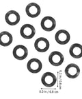 500 Piece Wave Washers Kit Compression Type Spring Steel Gaskets For Automotive, Plumbing, And Home Use, Boosts Stability, Prevents Loosening, Elasticity, And Impact Resistance, black wave washers 0.3 in