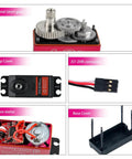 Four-Pack 40Kg Waterproof Digital Servo With 25T Arm High Torque For 1 To 8 1 To 10 1 To 12 RC Crawlers And Trucks Mechanical Arm
