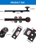 Oil Rubbed Bronze 6 Inch Dutch Door Bolt And Latch, detailed product size measurements