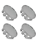 4 Pack Wheel Center Hub Caps 2 1 In 54mm Snap On Plastic Rim Guards Shake Off Road Grime On Your Dailies With These Solid Silver Covers