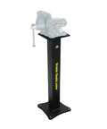 Rock Solid Heavy Duty Vise And Grinder Floor Pedestal Stand Featuring Universal Mounting Slots, 36 Inch Work Height.