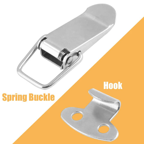 4 Pack Stainless Steel Spring Loaded Toggle Latches With Screws Heavy Duty Hasp Clamps For Tool Boxes Chests And Cases 72mm Overall Length