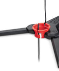 Folding Camera Panner For Ice Fishing, Pro Grade Underwater Angler Accessory with Easy Mounting and 360 Degree Rotation, Red/Black
