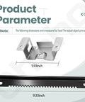 Steering Rack Plate for MTD Craftsman and Troy-Bilt Lawn Mowers Replaces 753-11064A 783-07239A steel components with dimensions