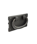 Mission Drawer Pull 3 Inch (76mm) Barcelona Pewter Finish front view classic hardware handle for cabinets and furniture
