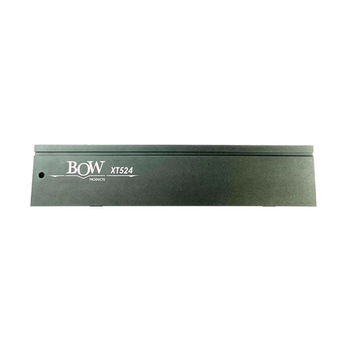 Slick And Kickass 24 Inch Table Saw Fence Extension With Triple T Track Rails For Sick Precision Cuts Heavy Duty lockdown, black aluminum, top view.