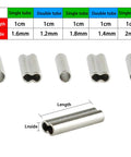Pro Grade 250Pcs Wire Rope Crimp Sleeve Kit With Single And Double Barrel Copper Ferrules, 5 Size Assortment for wiring