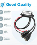 Two Pack 12V To 5V USB Buck Converter Module With Dual USB Ports For Car Power Golf Carts Scooters Motors And DIY Projects 3A 15W