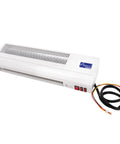 Kickin Heat Heavy Duty 24 Inch 240V Heated Air Curtain for Restaurant Drive Thru Windows with 160 CFM warm air blower and solid build.