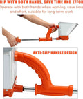 Knock Out Wall Plaster And Stucco Projects Swiftly With This Portable Pneumatic Mortar Sprayer featuring an anti-slip handle design for better grip.