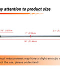 Beefed Up Heavy Duty 1 Inch Diameter 36 Inch Steel Axle Rod With Step Down dimensions display for ATVs Go Karts Quads Dune Buggies