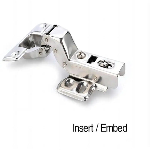 Stainless Steel Door Hinge With Hydraulic Damper Soft Close For Cabinet And Cupboard Doors Full Overlay Quiet Close Smooth Operation Durable Steel Connector