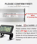 LCD Display Meter KT LCD3U All In One With USB Interface And Waterproof Plug, Horizontal Pedelec Speedometer shown with KT controller