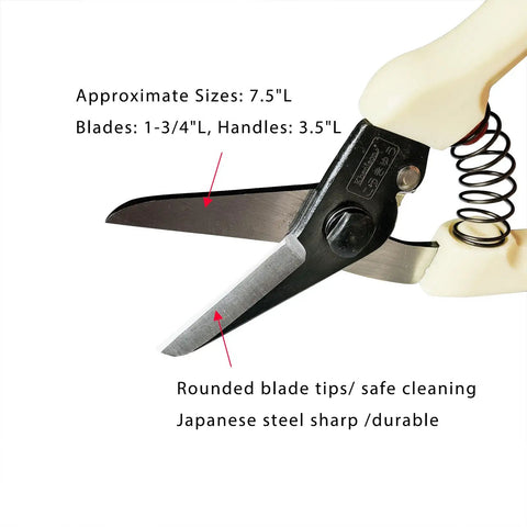 Goat Hoof Trimmers Beefy Heavy Duty Multiuse Shears with spring loaded mechanism and carbon steel blades, safety lock visible.