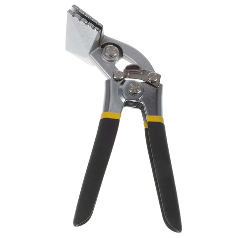 Beefy Heavy Duty Metal Flattening Tool and Duckbill Pliers, 3 Inch Flat Bar Bender with locking jaws and non-slip double grip handle.