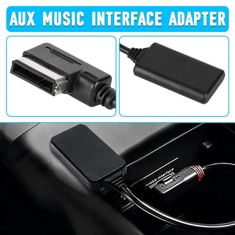Aux Music Interface Adapter For Audi And VW With AMI 3G System Plug And Play Car Audio Cable 2010 To 2023 Compatible With Q5 A5 A7 R7 S5 Q7 A6L A8L A4L showing cable and interface connection