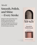 Smooth And Polish Dope Dual Bristle Hair Brush For Detangling And Shine With Vegan Boar And Nylon Bristles in packaging