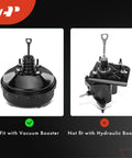 Comparison of vacuum brake booster fit for GMC Sierra 1500 and Yukon XL 2500, highlighting compatibility and installation.