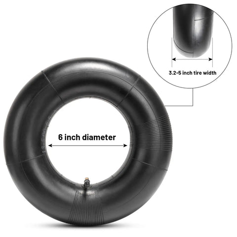 Heavy Duty 13x5.00-6 Inner Tube With TR87 Bent Metal Valve Stem Universal Fit For 13x5.00-6 Tires And 5-Inch Wide Wheels