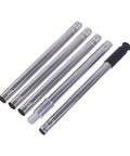 9 Inch Adjustable Paint Roller Set With Telescoping Extension Pole And Woven Fleece Covers For Walls And Ceilings Smooth Glide White Frame Easy Hustle Painting Kit extension poles laid out.