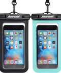 IPX8 Waterproof Phone Pouch For iPhone 17 16 15 14 Pro Max Cruise Ready Dry Bag With Touchscreen Access Beach Day Essential 2 Pack
