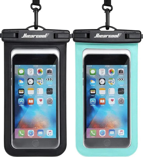 IPX8 Waterproof Phone Pouch For iPhone 17 16 15 14 Pro Max Cruise Ready Dry Bag With Touchscreen Access Beach Day Essential 2 Pack
