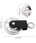 Cable Pulley Wheel For Home Gym Aluminum Alloy Pulley Block Wheel For Cable Machines Exercise Attachments For Strength Training Smooth Glide 105mm Outer Diameter Built To Boost Muscle Growth And Workout Efficiency, 105mm aluminum pulley with hook