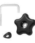 Top Quality Snow Blower Handle Knob And Bolt Screw Kits For Troy Bilt Models 621 721 Lawns Mowers Repair Parts Heavy Duty Replacement Hardware, black knob and metal bolt