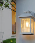 Dusk To Dawn Outdoor Wall Lantern With Sensor Waterproof Porch Light Easy Install Fixture E26 Socket 3000K LED Edison Bulb