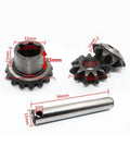 Heavy Duty Electric Tricycle Gear Box Kit with planetary differential, rear axle bevel gear, pinion gear, and shaft for steering drives.