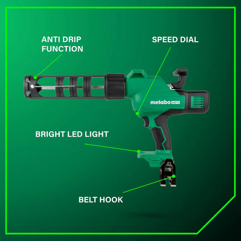 18V MultiVolt Cordless Caulking Gun With AntiDrip Function And Variable Speed Lightweight Tool Only No Battery High Capacity