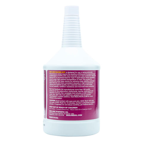 Synthetic Racing Type F ATF For Automatic Transmissions, Crazy Strong Film, Enhanced Extreme Pressure Additives, Five Times Stronger Than Petroleum, 1 Quart bottle