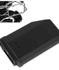 Heavy Duty 5L Motorcycle Rear Toolbox Side Lightbox Storage Case Fits BMW R1200GS LC 2013 2019 with black steel design.