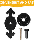 Dope Ceramic Cabinet Knobs Set For Vintage Dresser Hardware In Black Matte, Ceramic Pulls For Kitchen Drawers And Cupboards, Ergonomic Grip