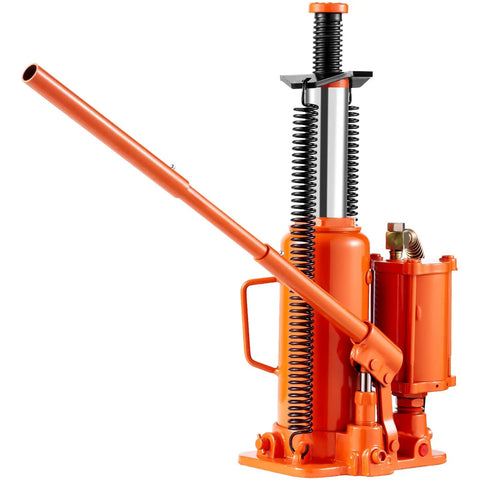 Beefy Air Hydraulic Bottle Jack Two In One Pneumatic And Hydraulic 12 Ton Lift Range 10.43 To 19.88 Inches With Manual Hand Pump