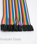 240 Pcs Multicolored Dupont Jumper Wires Kit 20cm Breadboard Ribbon Cables Female Ends 2.54mm Pitch