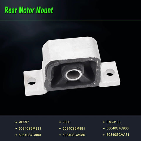 Rear motor mount for Honda CRV 2002-2006, part of the Engine Motor Mount Set Of 4, fits OE A4504 A6597 A6596 A4506, durable build for vibration control.