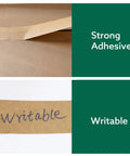 Image showing 6 Rolls Brown Packing Tape Bulk Pack 2 Inch By 55 Yards Kraft Paper Shipping Tape with strong adhesive and writable surface.