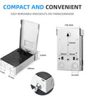 Heavy Duty Outdoor AC Disconnect Switch 30 Amp Pull Out Breaker For 120 240VAC Systems With UL Listing, showing removable knockout design.