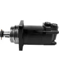 Side view of Drop In Replacement Hydraulic Motor For Eaton Char Lynn 2000 Series 24.03 CID, showcasing tapered shaft and bolt mount