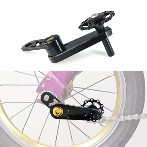 Lightweight Aluminum Alloy Single Speed Chain Tensioner For Bikes Durable CNC Machined Chain Stabilizer Tool To Prevent Chain Drop During Rides Black Finish