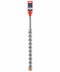 SpeedX SDS Max Rotary Hammer Bit With Four Cutter Head And Carbide Tip For Fast Drilling Beast Mode Power shown with packaging.